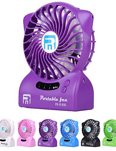 LBLI Portable Mini USB Handheld Rechargeable Fan with Mini 4400 mAh Charger External Battery Power Bank, USB Rec... N2