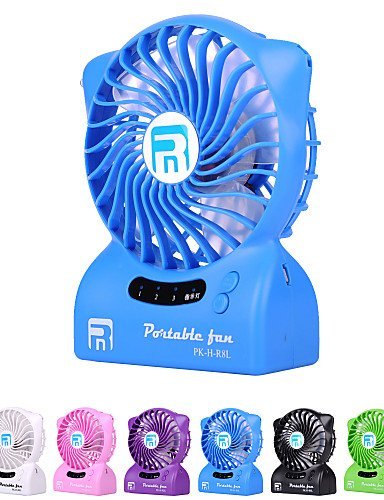 LBLI Portable Mini USB Handheld Rechargeable Fan with Mini 4400 mAh Charger External Battery Power Bank, USB Rec... N7