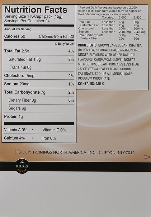 Twinings Chai Latte K-Cups, 24 Count N4