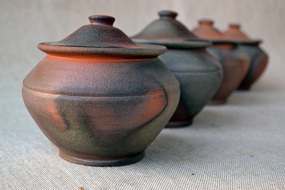 Handmade Cooking Pot Eco - Friendly Ceramic Clay Kitchen Artisan Cookware N3