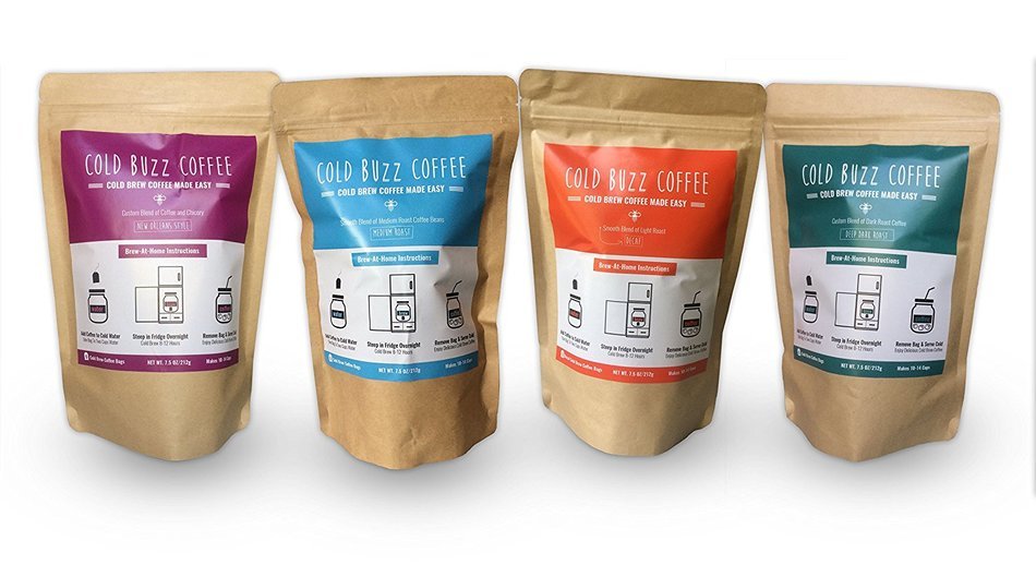 Cold Buzz Coffee (Medium) - Cold Brew Iced Coffee Packs N7
