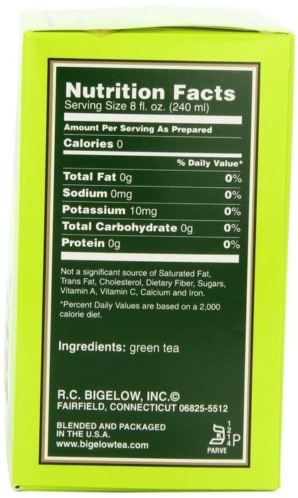Bigelow Green Tea, 40-Count Boxes (Pack of 6) N3