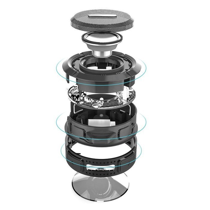 MEMTEQ Wireless Bluetooth 3.0 Waterproof Outdoor / Shower Speaker, with 5W Speaker/Suction Cup/Mic/Hands-Free... N4