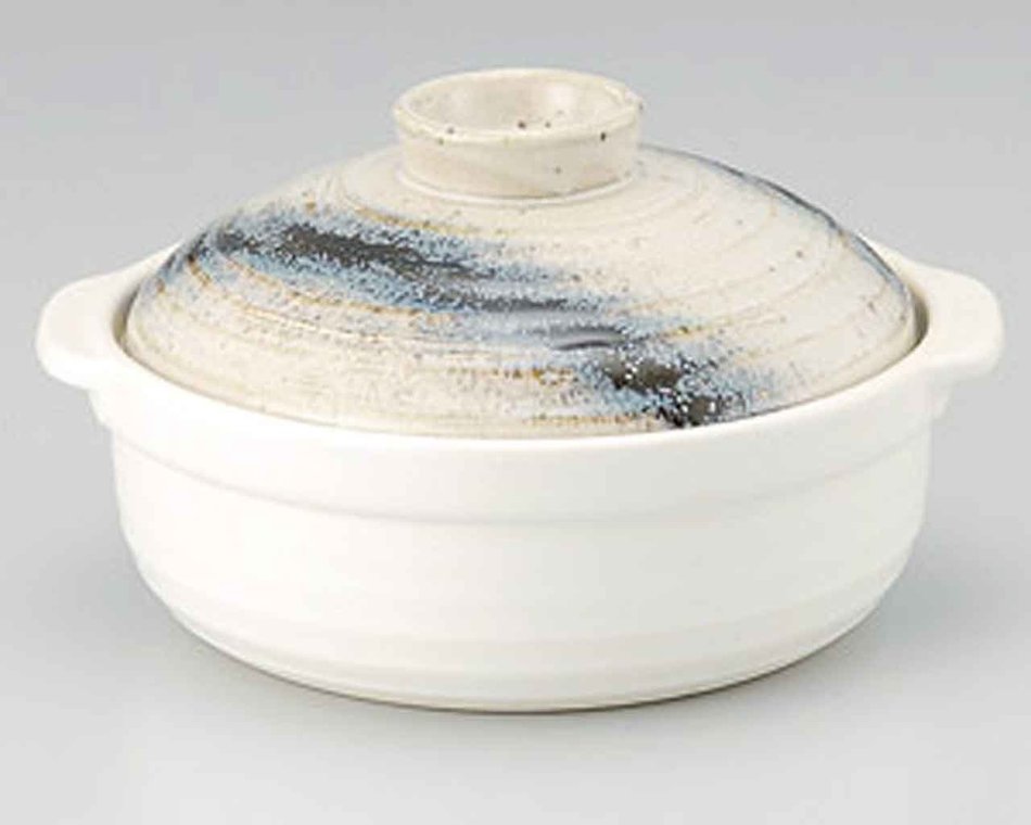 Ishime Ginga for 4-5 persons 11.7inch Donabe Japanese Hot pot White Ceramic Made in Japan