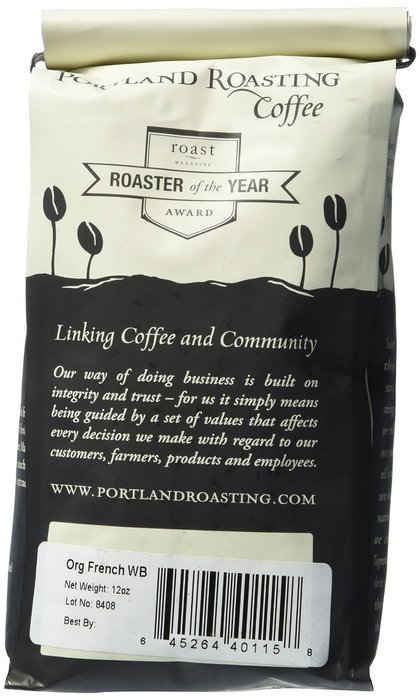 Organic Coffee Beans by Portland Roasting Company, French Roast Blend, USDA Certified Organic, Carbon Neutral...