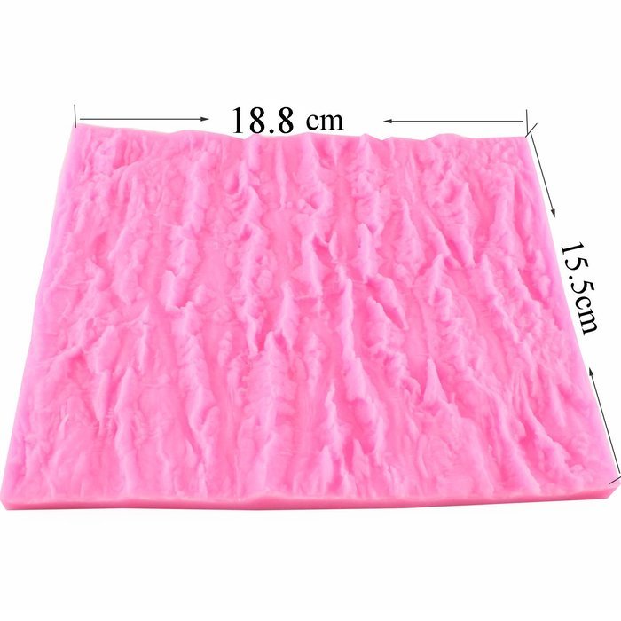 Mujiang Tree Bark texture Design Cake Decorating Supplies Fondant Impression Mat N4