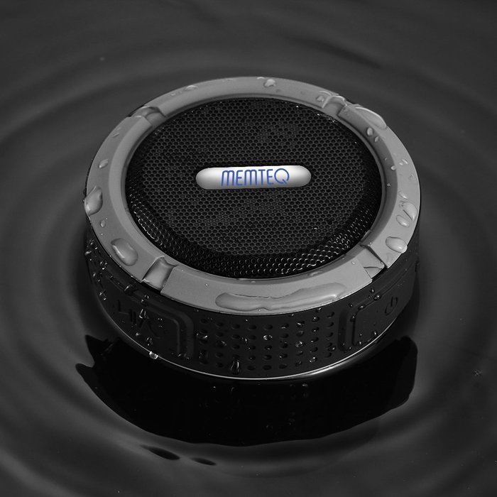 MEMTEQ Wireless Bluetooth 3.0 Waterproof Outdoor / Shower Speaker, with 5W Speaker/Suction Cup/Mic/Hands-Free... N6