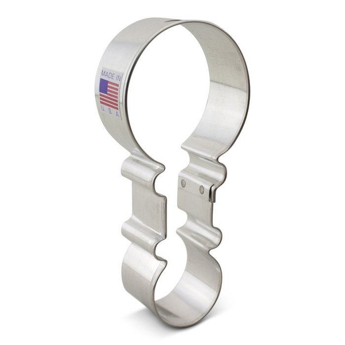 Ann Clark Baby Rattle Cookie Cutter - 4.5 Inches - Tin Plated Steel