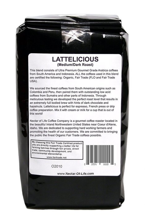 Old Faithful Espresso Medium Dark Full-City Roast, From Nectar of Life. Whole Bean Coffee, Gourmet Coffee. Cr&egrave;me... N6