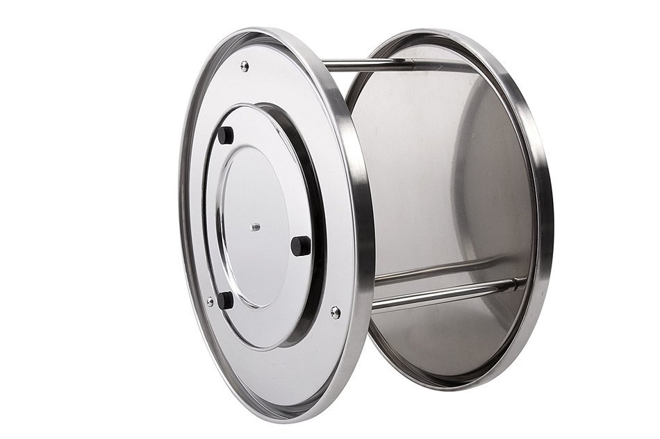 Lazy Susan Turntable Kitchen Organizer Spices Tableware Food Service - 10.5" Stainless Steel N4