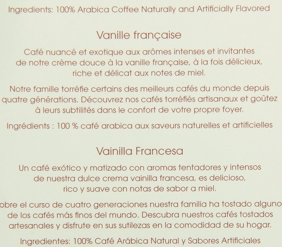 Barrie House French Vanilla Single Cup Capsules, 24 Count N4