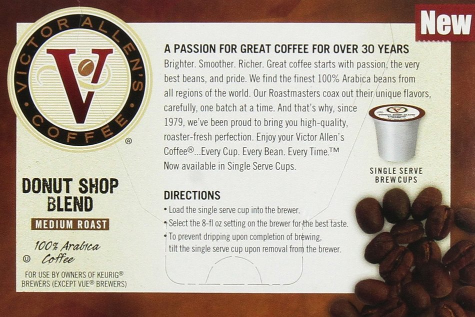 Victor Allen's Coffee 72 Count Single serve cups for Keurig K-Cup Brewers (French Roast) N13