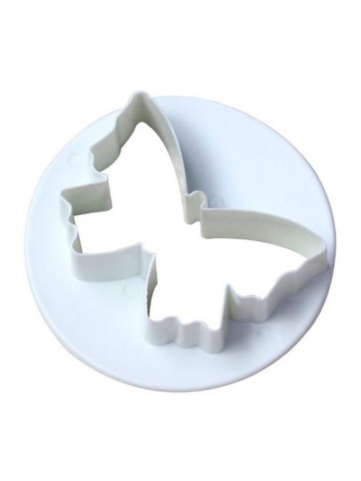 BestHome 3PCS Cookie Molds Butterfly Flower Cutter White N2