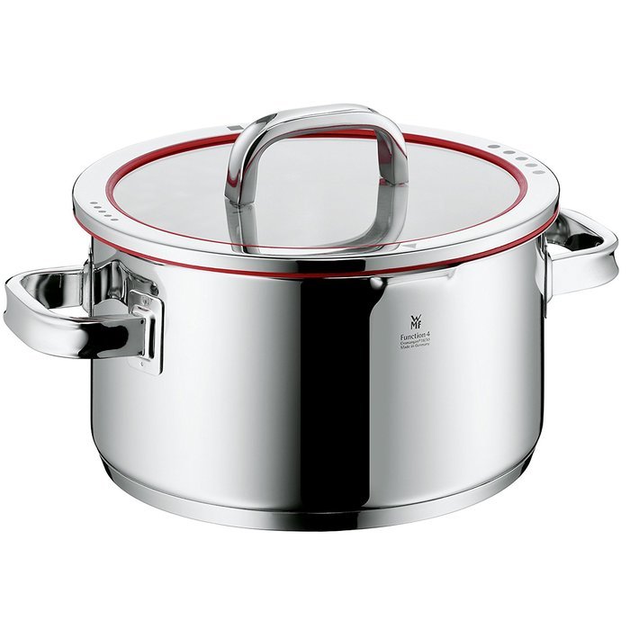 WMF Function 4 High Casserole with Lid, 6-Quart N2