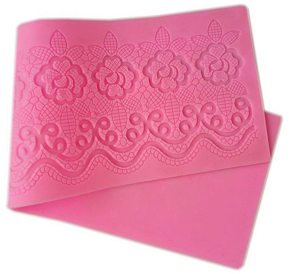 Beauty Clubs Cake Decoration Tool Rose lace Silicone Mould Lace Cupcake Mat