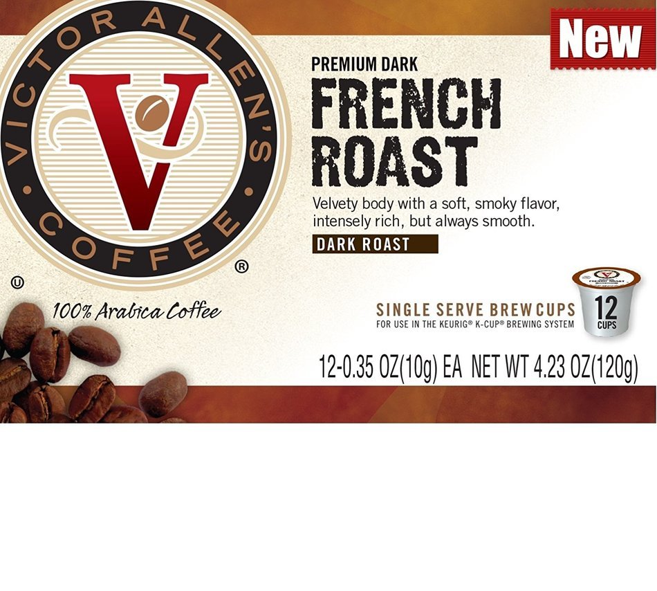 Victor Allen's Coffee 72 Count Single serve cups for Keurig K-Cup Brewers (French Roast) N16