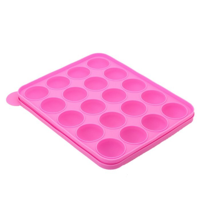 DUFUSTORE Baking Tray Stick Party Cake Cookie Chocolate Lollipop Pop Mold Tools Pink