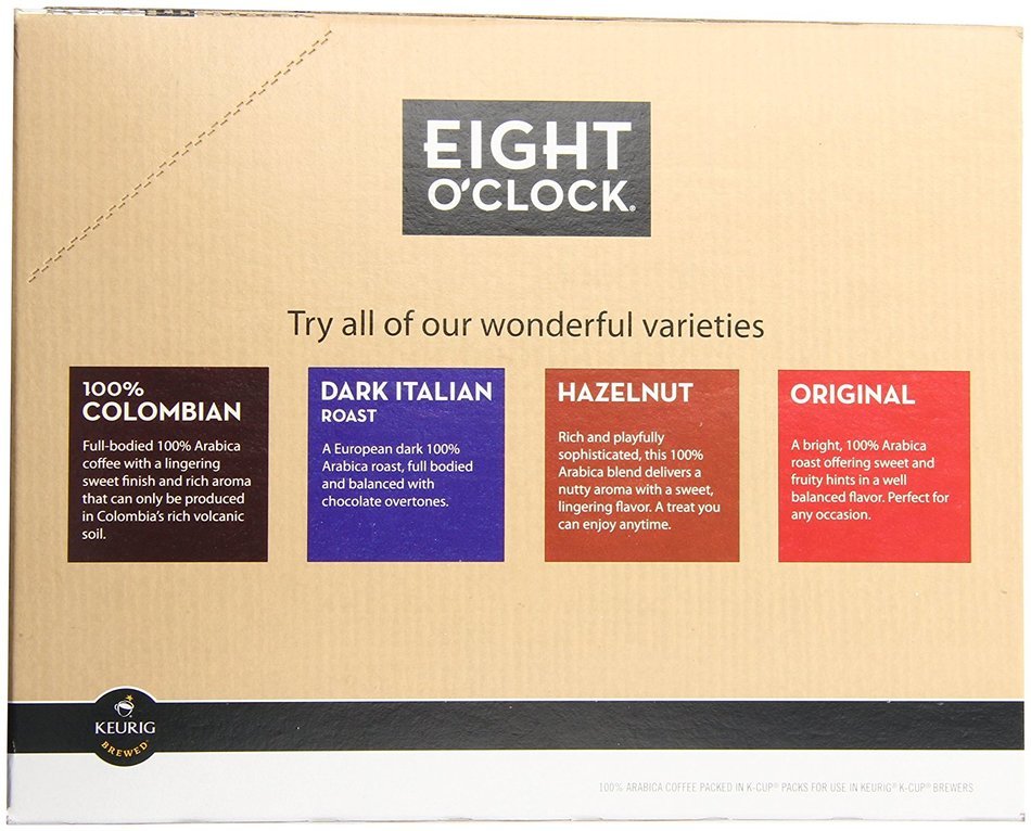 Eight O'Clock Coffee Dark Italian Roast K-Cups, 24-Count (Pack of 2) N4