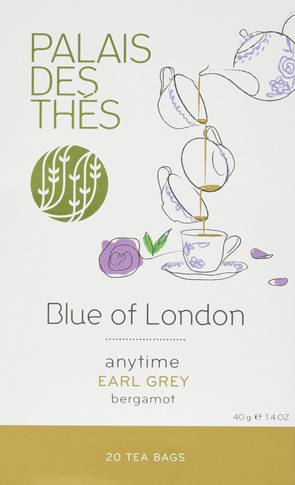 Palais des Th&eacute;s Blue of London Earl Grey Tea with Bergamot, 20 Tea Bags (40g/1.4oz)