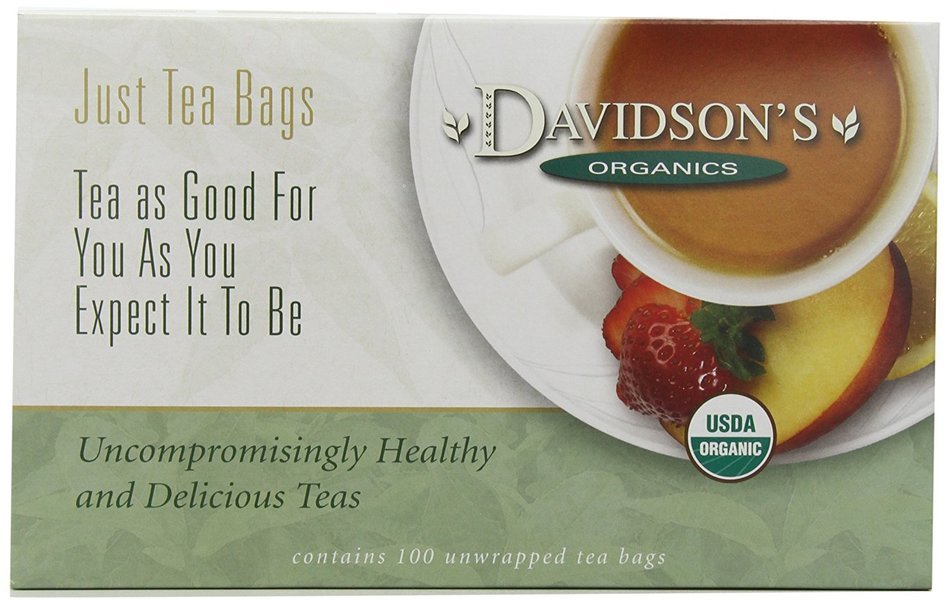 Davidson's Tea Hibiscus Flower, 100-Count Tea Bags N8