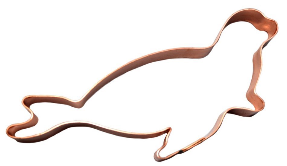 Sea Lion Copper Cookie Cutter N2