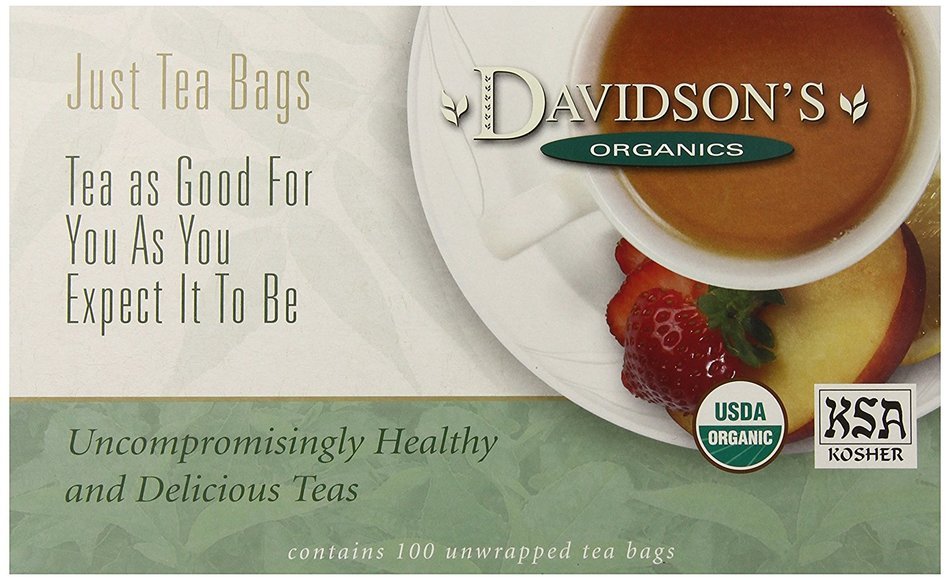 Davidson's Tea Hibiscus Flower, 100-Count Tea Bags N11
