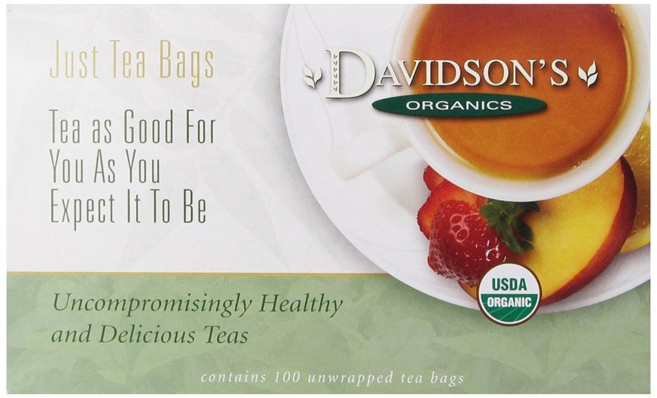 Davidson's Tea Hibiscus Flower, 100-Count Tea Bags N16