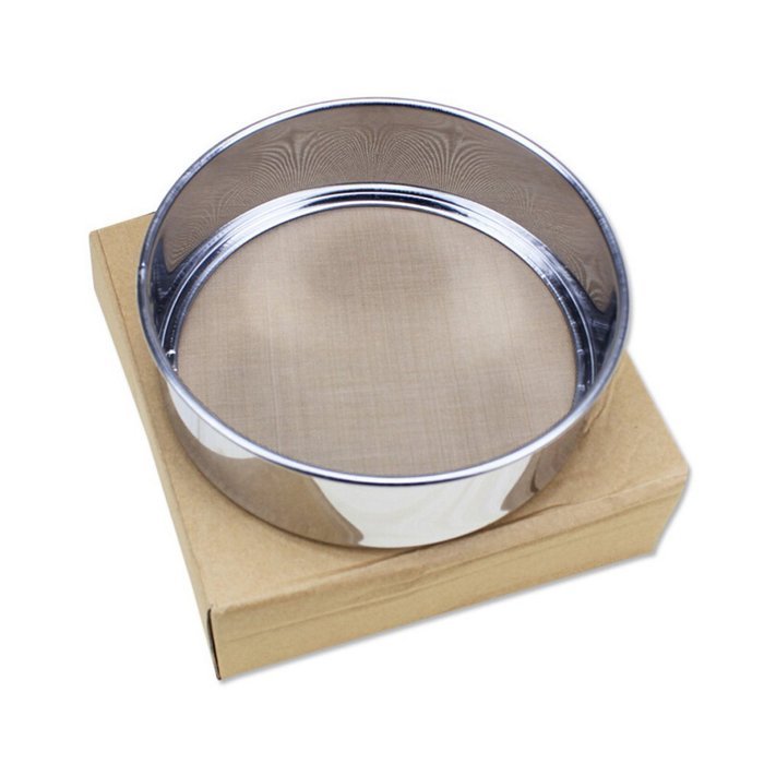 SZHTSWU Professional Round Stainless Steel Flour Sieve with 40 Mesh(4.5Inch, 18/8 Steel) N7