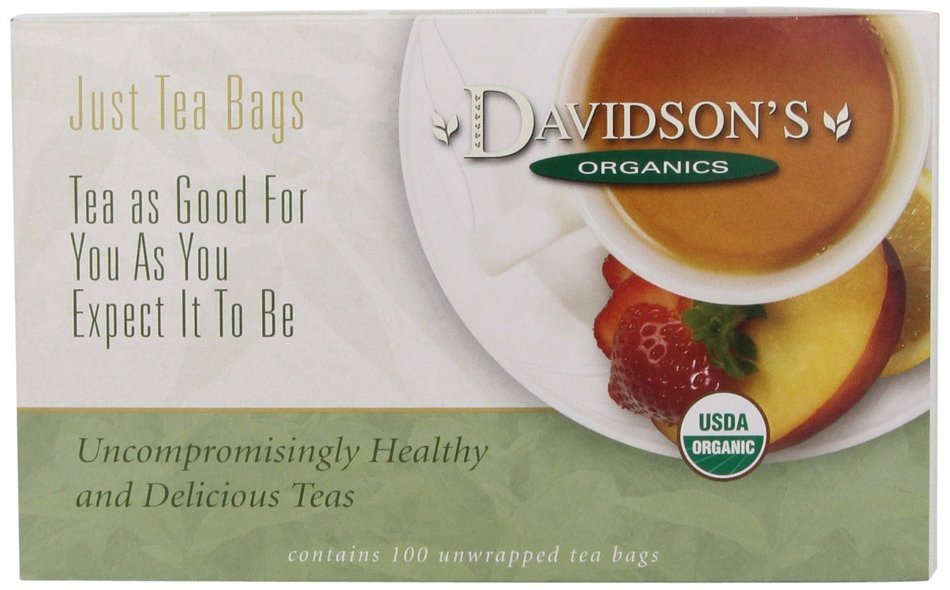 Davidson's Tea Hibiscus Flower, 100-Count Tea Bags N17
