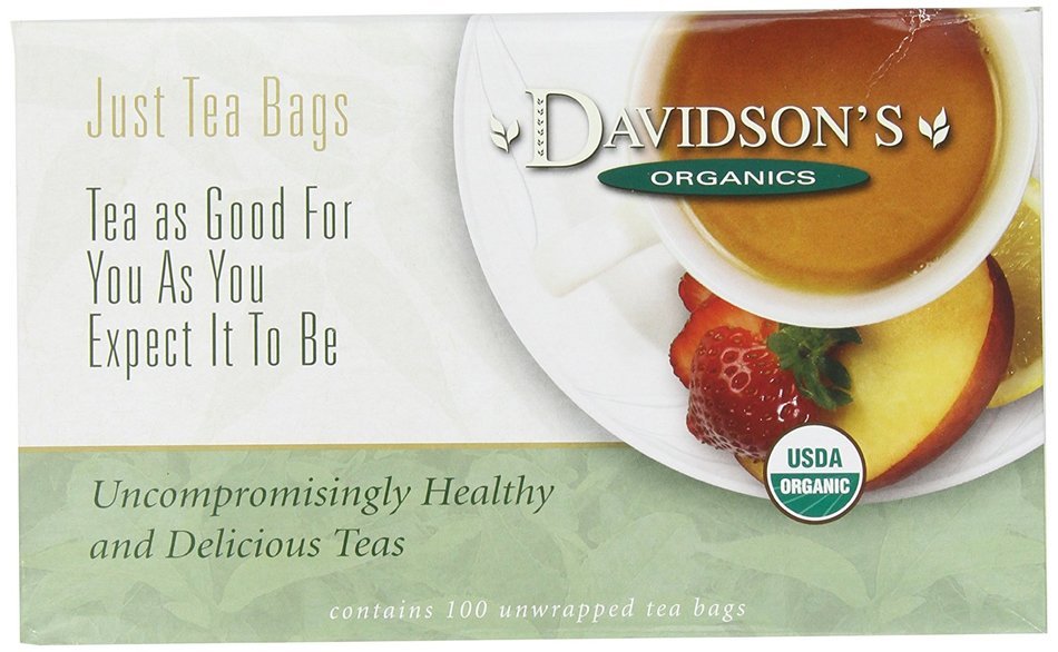 Davidson's Tea Hibiscus Flower, 100-Count Tea Bags N23