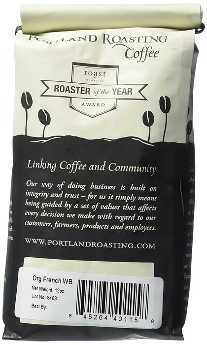 Organic Coffee Beans by Portland Roasting Company, French Roast Blend, USDA Certified Organic, Carbon Neutral... N16