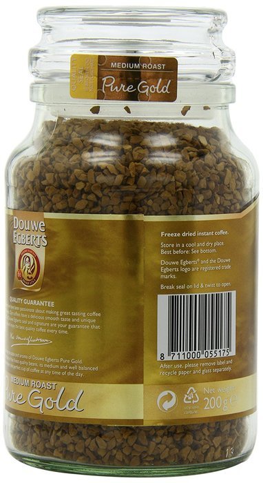 Douwe Egberts Pure Gold Instant Coffee, Medium Roast, 7.05-Ounce, 200g N2
