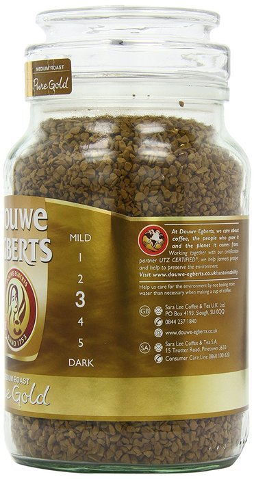 Douwe Egberts Pure Gold Instant Coffee, Medium Roast, 7.05-Ounce, 200g N3