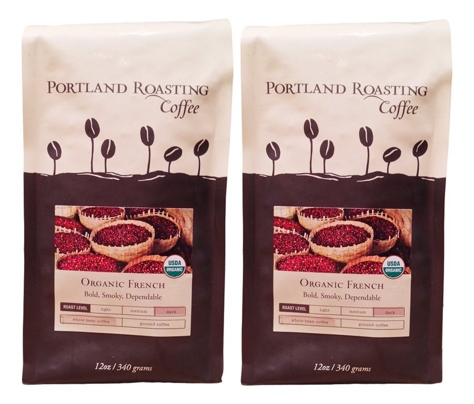 Organic Coffee Beans by Portland Roasting Company, French Roast Blend, USDA Certified Organic, Carbon Neutral... N21