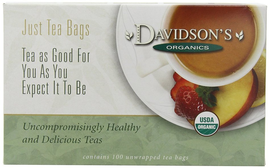 Davidson's Tea Hibiscus Flower, 100-Count Tea Bags N45