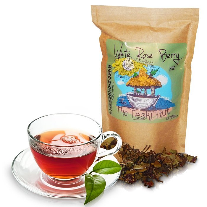 White Rose Berry 2 Ounce (30 Servings): Invigorating Acai Tea from TEAKI Hut, 3 Time Award Winners for Organic... N8