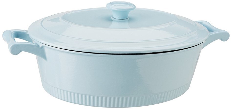 KitchenAid KCTI60CRMY Traditional Cast Iron Casserole Cookware, 6 quart, Majestic Yellow N2