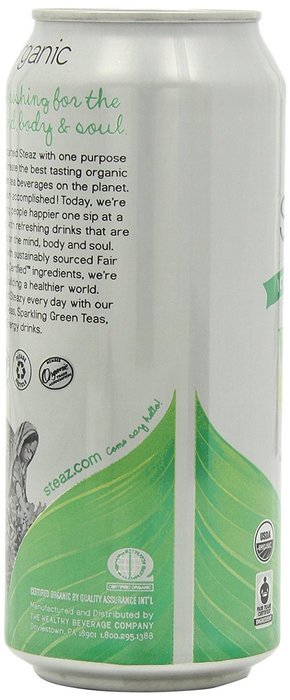 Steaz Iced Tea Can, Green Blueberry Pomegranate, Gluten Free, 16-ounces (Pack of12) N13
