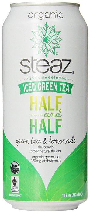 Steaz Iced Tea Can, Green Blueberry Pomegranate, Gluten Free, 16-ounces (Pack of12) N17