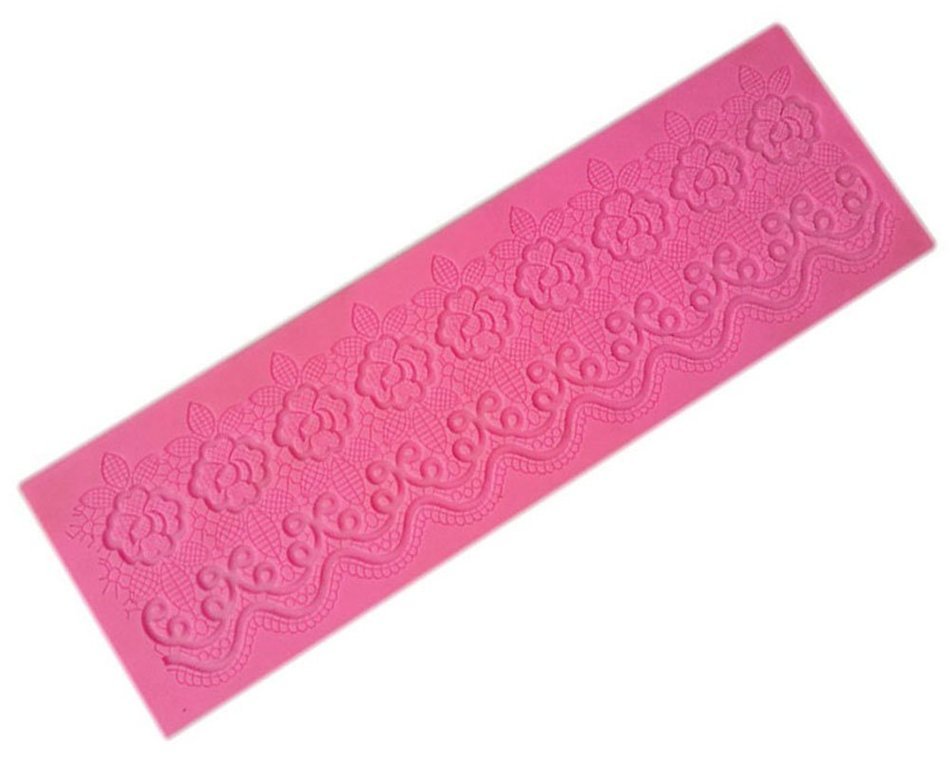 Beauty Clubs Cake Decoration Tool Rose lace Silicone Mould Lace Cupcake Mat N2
