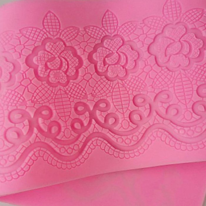 Beauty Clubs Cake Decoration Tool Rose lace Silicone Mould Lace Cupcake Mat N3