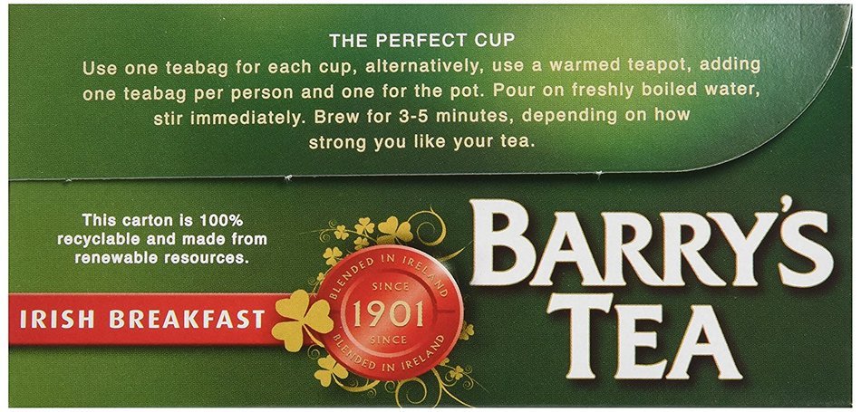 Barry's Irish Breakfast Tea, 80 Count Tea Bag N9