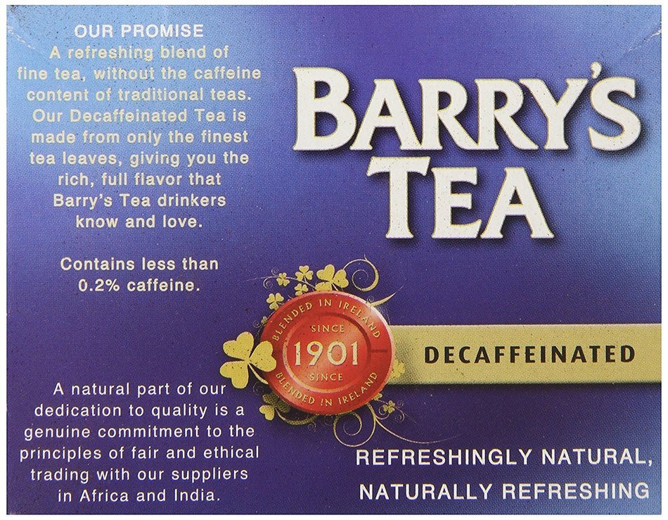 Barry's Irish Breakfast Tea, 80 Count Tea Bag N12