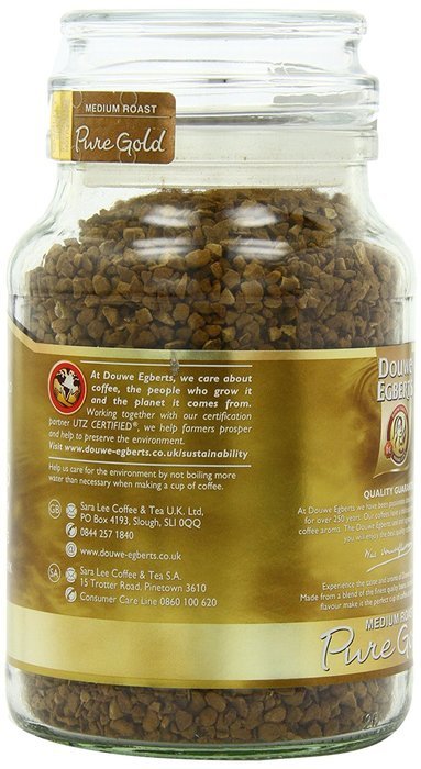 Douwe Egberts Pure Gold Instant Coffee, Medium Roast, 7.05-Ounce, 200g N9