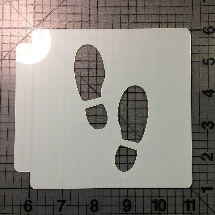 Foot Print Stencil 100 (7.5 Inches)