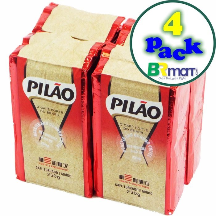 Pil&atilde;o Roasted and Ground Coffee - 17.6 oz - Caf&eacute; Pil&atilde;o Torrado e Mo&iacute;do - 500g
