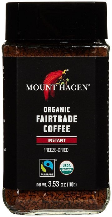 Mount Hagen Organic Freeze Dried Instant Coffee, 3.53 oz N2