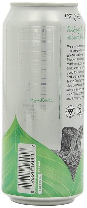 Steaz Iced Tea Can, Green Blueberry Pomegranate, Gluten Free, 16-ounces (Pack of12) N27