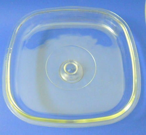 Pyrex Glass Square Lid A-12C 10 3/8 In. Wide fits Various Corning Ware Casseroles