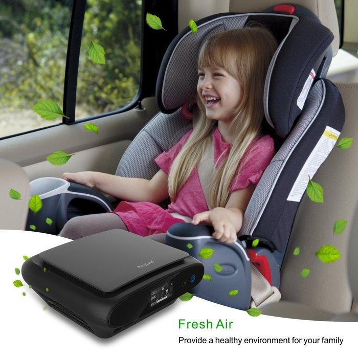 Car Air Purifier,Air Ionizer,Ozone Generator Purifier,True Hepa Filter, Remove Cigarette Smoke,Dust, Bacteria,... N4